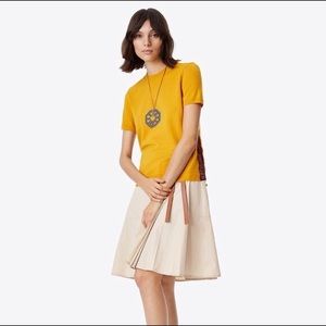 Tory Burch Ruby Lace Inset Sweater - Size S